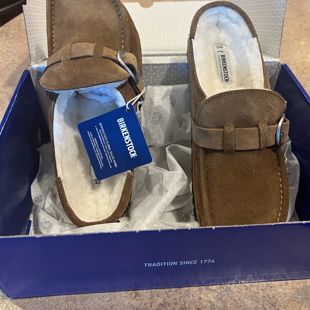 Birkenstock Buckley Shearling Mules